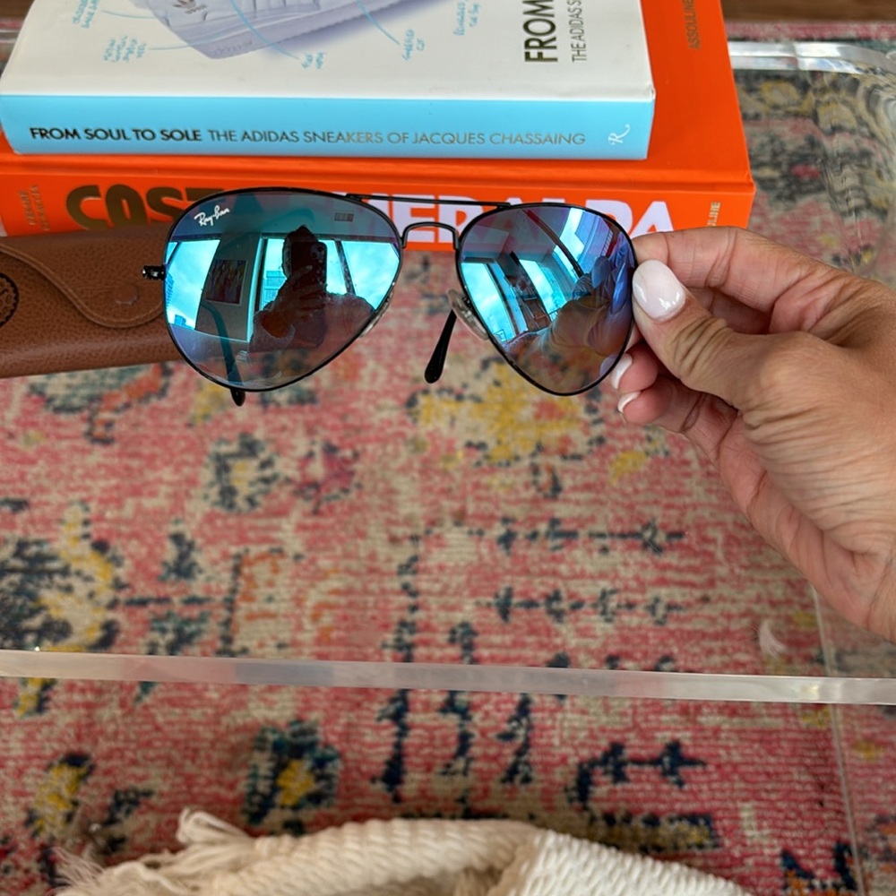 Authentic Ray Bans - Blue - Aviators - image 2